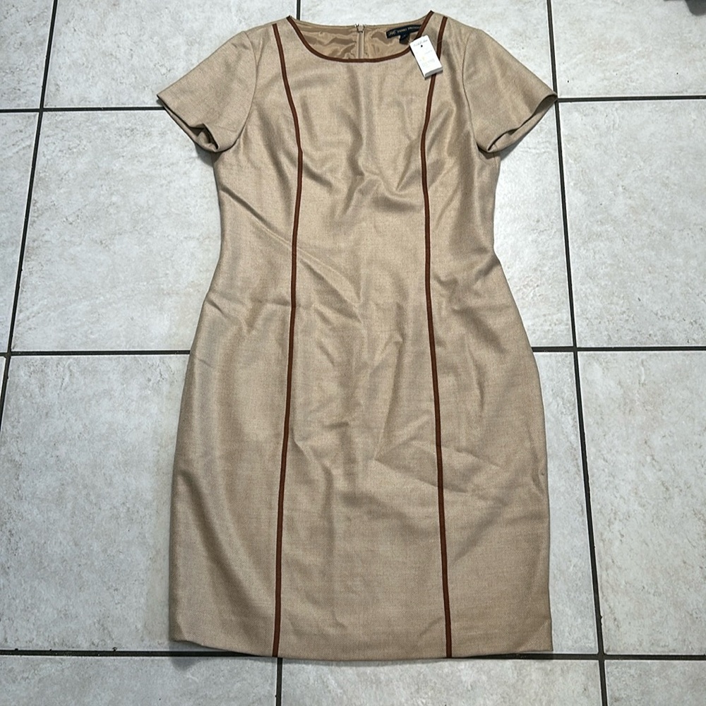 NWT Brooks Brothers 346 Wool Blend Short Sleeve Dress